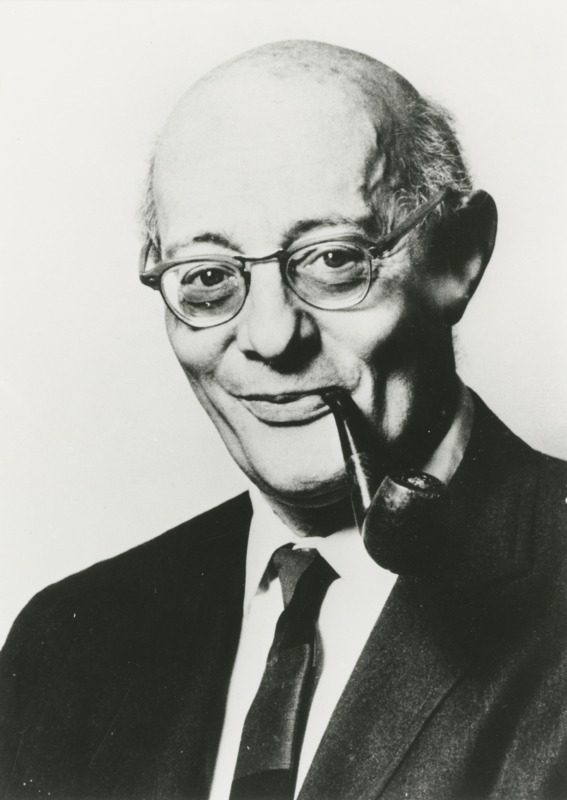 Kurt Baumann, Porträt mit Pfeife