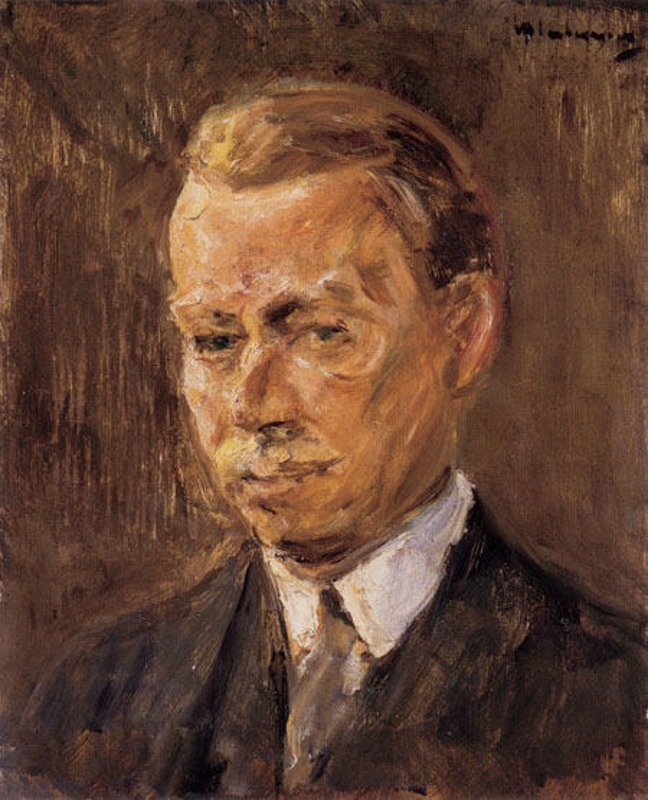 Erich Hancke, Porträt von Max Liebermann, 1929