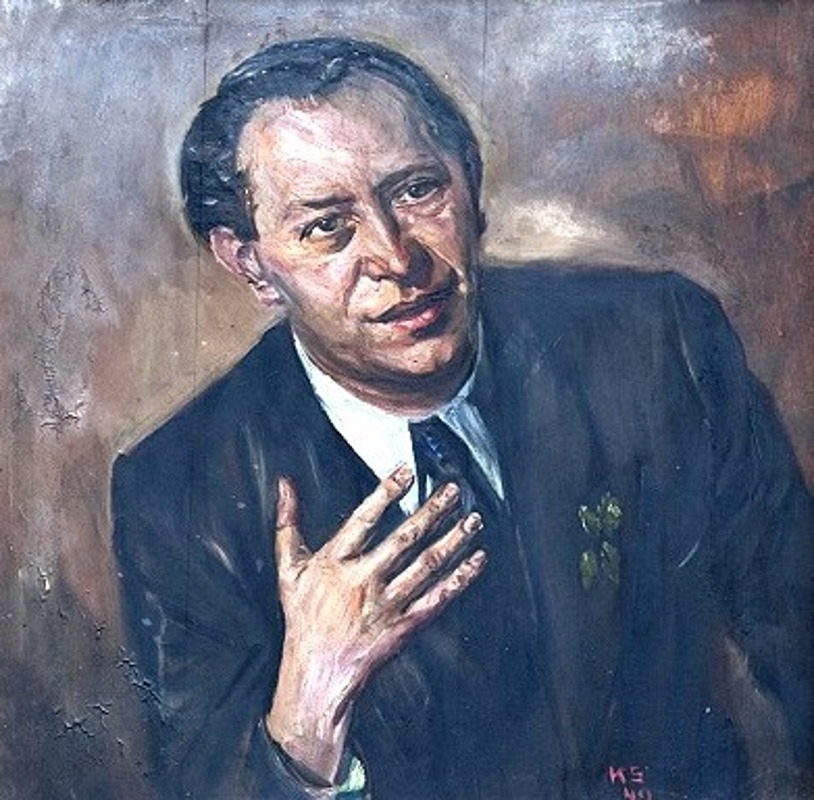 Alfred Unger, Ölgemälde von Kurt Schwitters
