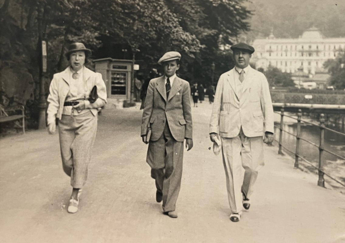 Rachel, Leonard und Mark Wischnitzer, Karlsbad 1937